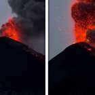 Il fête son anniversaire à 300 mètres d'une éruption volcanique