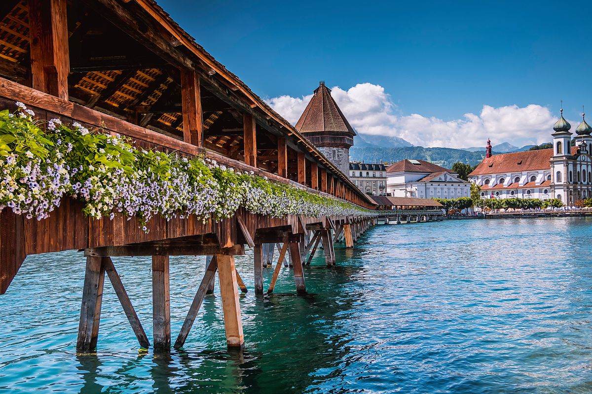<p>Lucerne is a culmination of everything that makes Switzerland swoonworthy: snow-capped mountains surround the lakeside town and its medieval architecture, setting an immaculate stage seemingly built for falling in love. Plus, shared fondue and decadent Swiss chocolate are sure to make you melt even more.</p>