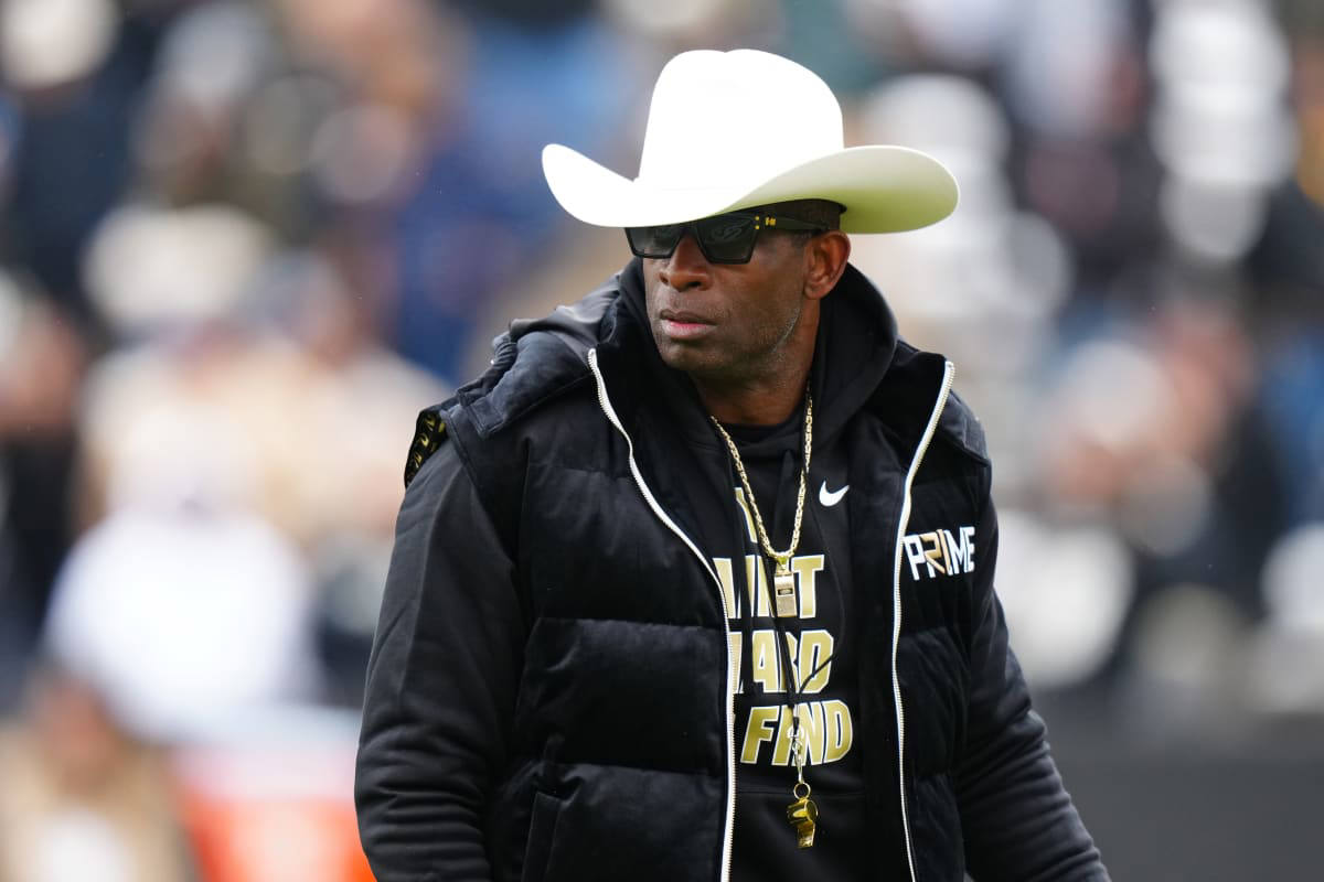 Deion Sanders Debuts New Nike Shoes at Colorado Spring Game