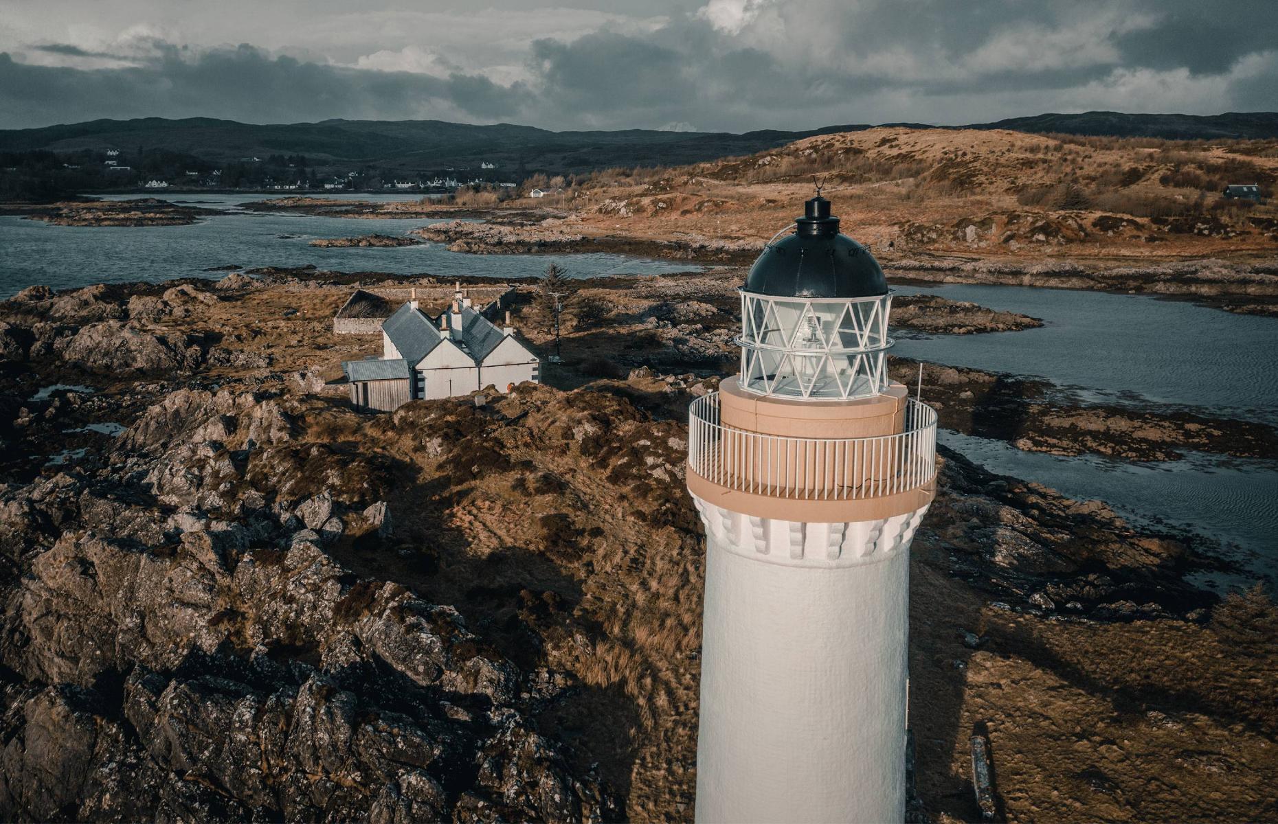Located just off the rugged Isle of Skye, the largest of Scotland’s Inner Hebrides, this isolated island can only be accessed by boat or on foot (when the tide is out). Its four-bedroom cottage can sleep up to eight people.