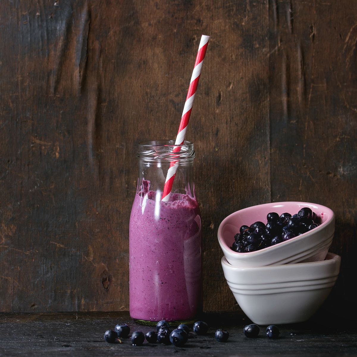 <p>The secret behind this delicious smoothie? Both frozen <em>and</em> fresh blueberries. Two cups of berries (and one cup of spinach) are in this simple recipe that can be whipped up in under 10 minutes. Feel free to add a tablespoon of nut butter for a protein boost. </p><p>Get the recipe for Blueberry Smoothie from <a href="https://www.delish.com/cooking/recipe-ideas/a39576599/blueberry-smoothie-recipe/">Delish</a>.</p>