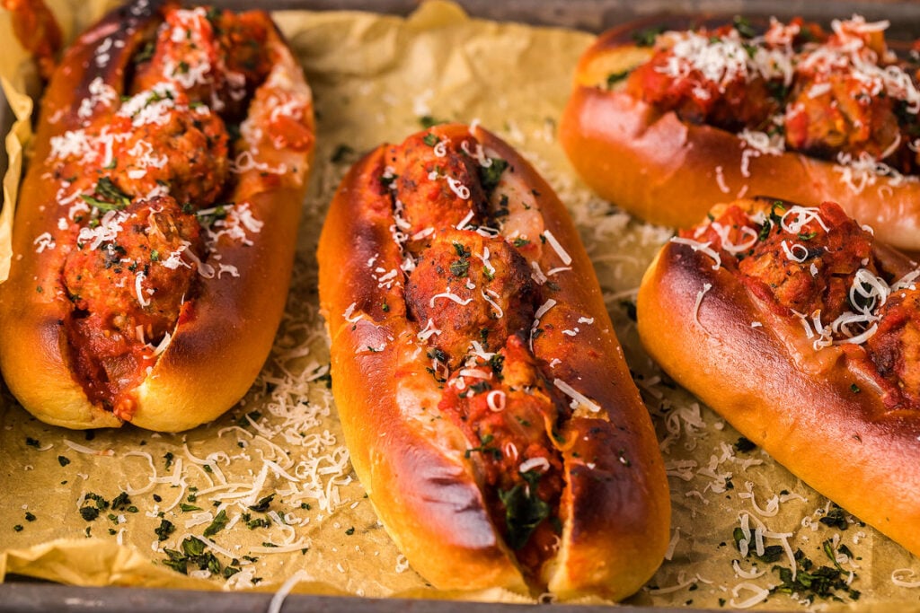 <p>Savor the juicy homemade meatballs, tangy marinara sauce, and fluffy brioche buns in Italian meatball marinara subs – a satisfying comfort food that’s perfect for lunch or busy weeknights. These sandwiches are far tastier than the fast-food version and sure to please anyone, regardless of their Italian heritage.<br><strong>Get the Recipe: </strong><a href="https://xoxobella.com/italian-meatball-marinara-subs/?utm_source=msn&utm_medium=page&utm_campaign=msn" rel="noreferrer noopener follow"><strong>Meatball Marinara Subs</strong></a></p>