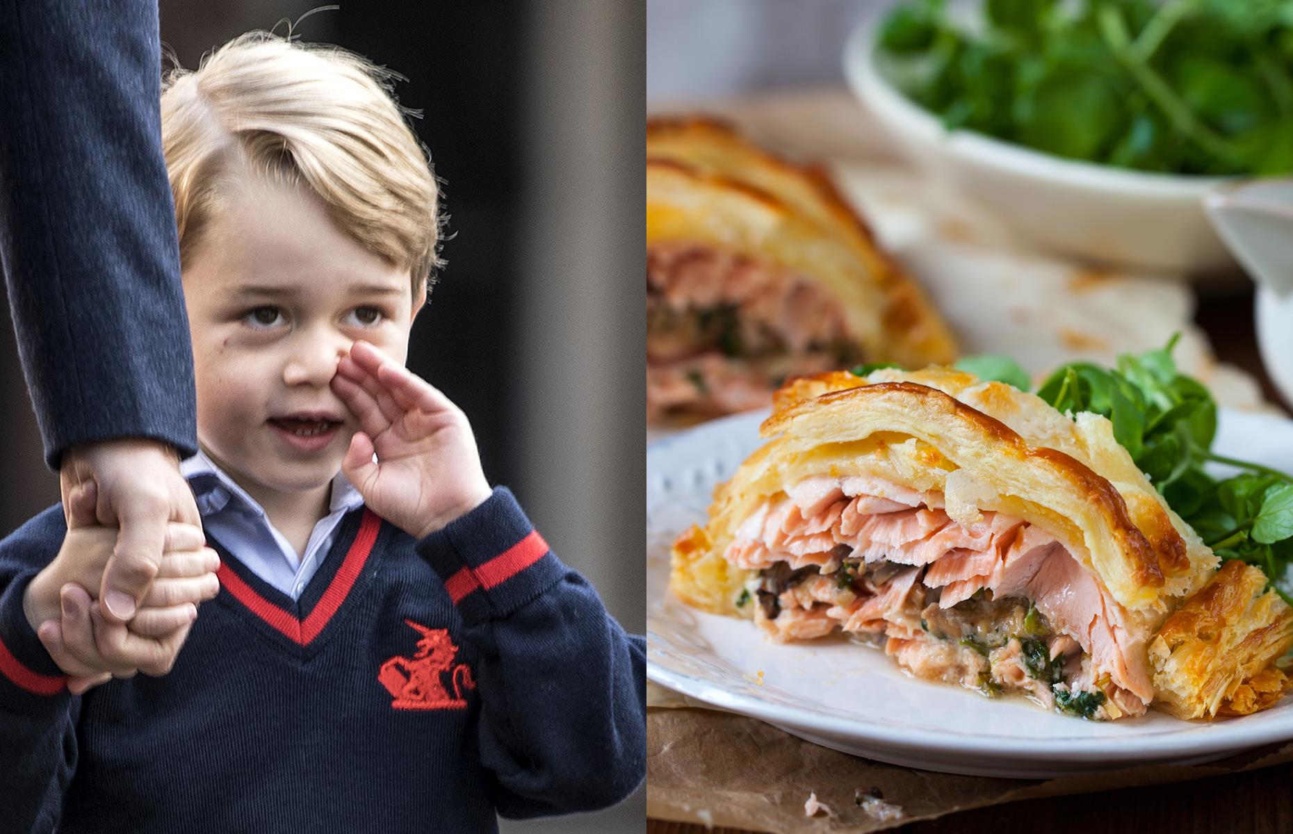 <p>Unlike generations of other school children, Prince George doesn’t have to put up with squashed sandwiches on his lunch break. The sample menus listed on the website of Thomas's Battersea school, which he usually attends, include herb-crusted salmon, chickpea and apricot tagine, and chicken and chorizo jambalaya.</p>