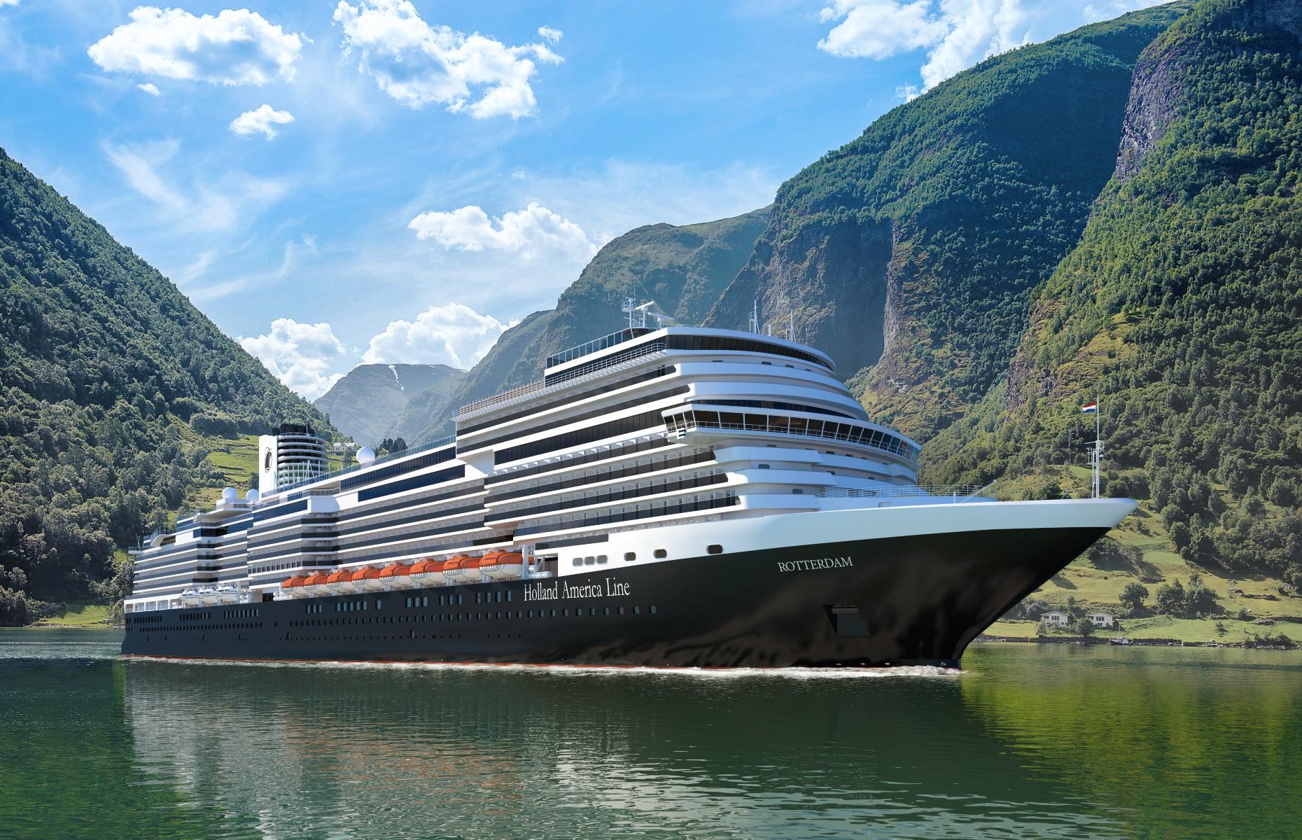 <p>The 2,668-guest <a href="https://www.hollandamerica.com/en_US/cruise-ships/ms-rotterdam/0.html">MS Rotterdam</a> is the third in the Pinnacle Class series for Holland America Line. At 984 feet (300m) in length, the craftmanship used to create the classic nautical lines of the ship’s exterior reflects almost 150 years of expertise within the company. Her interiors dazzle too, with fluid lines, vibrant colours and airy, light-filled spaces from the shared areas to the staterooms and suites.</p>