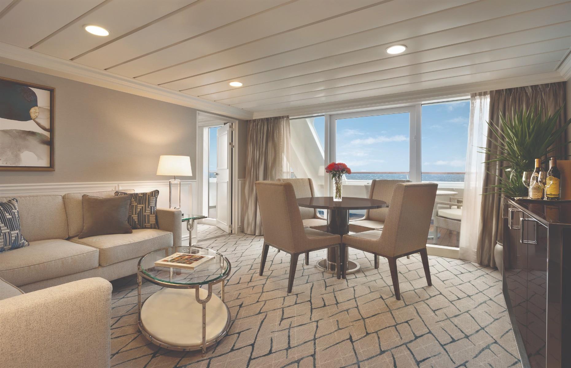 <p><a href="https://www.oceaniacruises.com/ships/regatta/">Regatta</a> is the flagship vessel of Oceania Cruises' fleet and a shining example of the OceaniaNEXT rebuild of the brand’s four 684-guest Regatta Class ships. Her 342 lavish suites and staterooms showcase designer furnishings, while the reimagined public spaces feature Tuscan marble, a revamped colour palette of soft sea and sky tones, works of art and a tasteful renewal of fabrics, furnishings and light fixtures.</p>