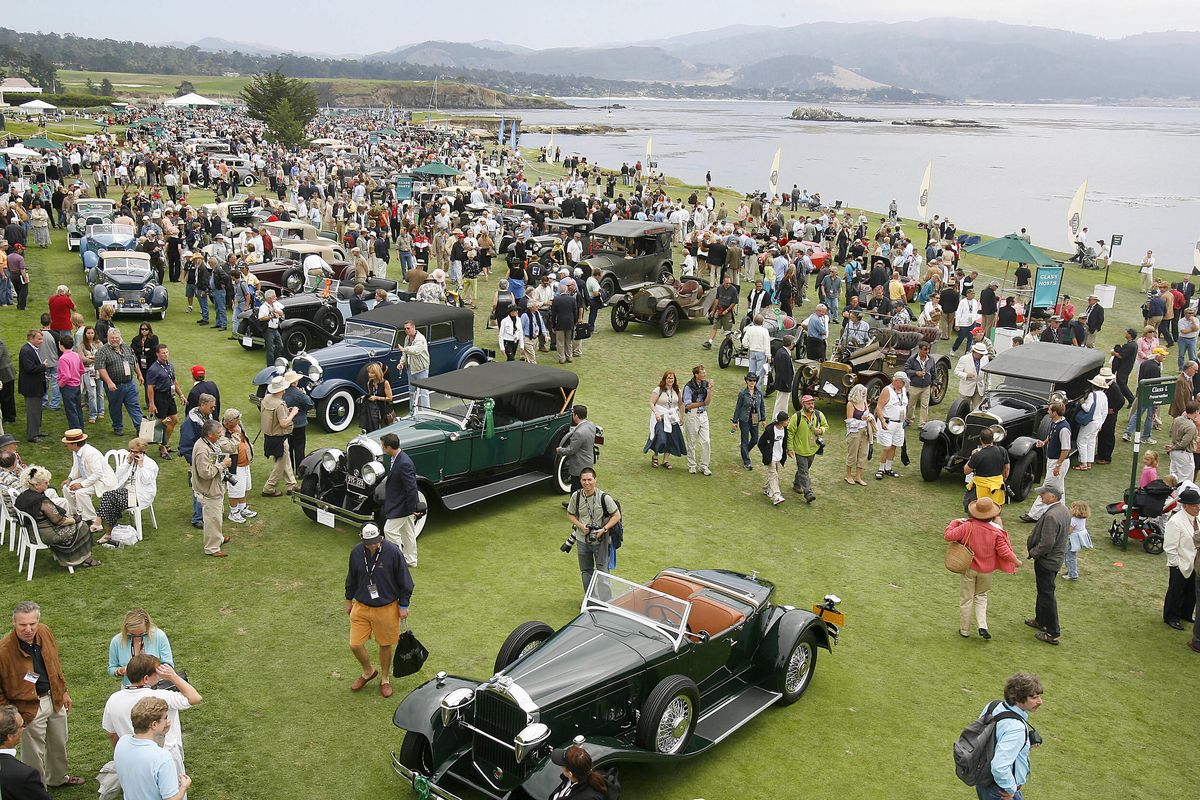 <p>Pebble Beach is the go-to event for automotive high society. The event, held at the conclusion of Monterey Car Week, hosts gorgeous pre- and post-war cars rarely seen outside of museums or private collections. Owners compete in several categories in hopes of earning the coveted Best of Show award that goes to just one car in attendance. Cars you could see there include the 1938 Phantom Corsair, 1929 Duesenberg J Murphy Convertible Coupe, 1930 Bentley Speed Six, and many more forgotten classics. </p>