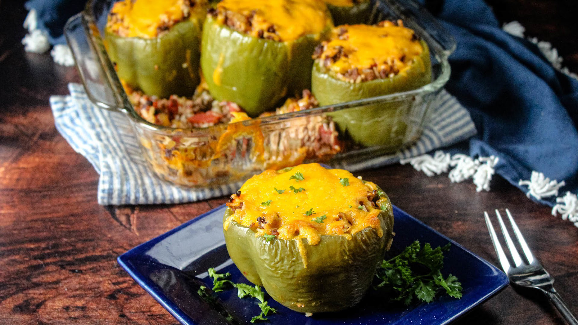 A Simple And Basic Recipe For Stuffed Bell Peppers Just Like Mom Used ...