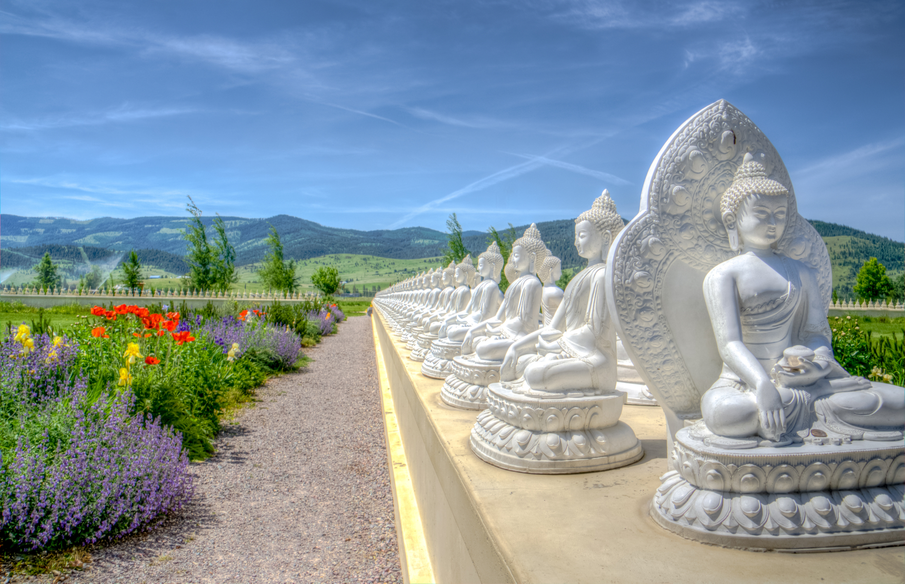 <p class="p1"><span>Montana isn’t the first place you would expect to find a garden full of Buddha statues, but when you consider that most people head to “The Last Best Place” to get away from it all and achieve a bit of Zen, then it makes perfect sense. Created in 2000, <a href="https://www.ewambuddhagarden.org/about/" rel="noreferrer noopener"><span>the garden</span></a>, which is spread across 10 acres, is intended as “a sacred place to uncover one’s fundamental dignity, intelligence and wakefulness.”</span></p>