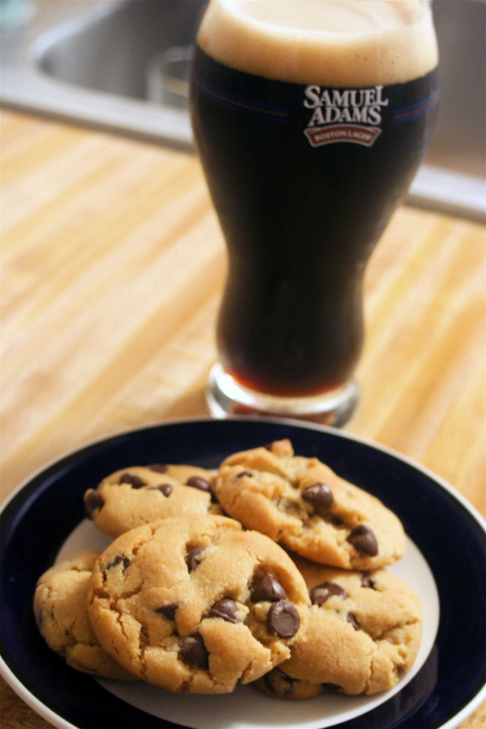 <p><a href="https://blog.cheapism.com/pairing-beer-with-food-16284/">Beer aficionados</a> will rejoice over this combination of two favorite things: beer and cookies. Milk stout adds depth and richness to a simple chocolate chip cookie (and the alcohol cooks out, making these treats family-safe).</p>  <p><b>Recipe:</b> <a href="https://craftbeerclub.com/recipe/milk-stout-chocolate-chip-cookies">Craft Beer Club</a></p>  <p><a href="https://blog.cheapism.com/weird-desserts-13970/">12 Bizarre Dessert Combinations That Work</a></p>