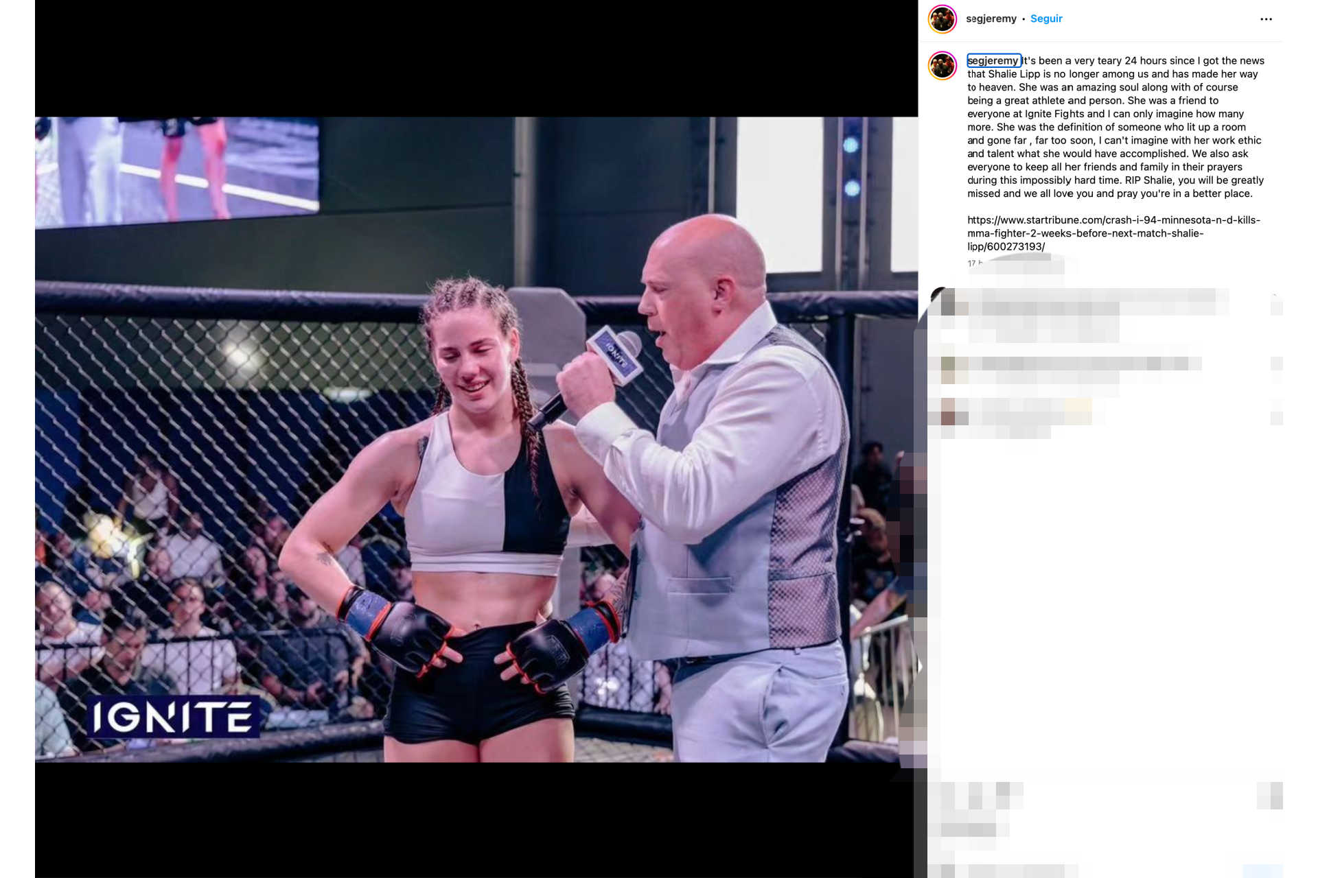 Tragedy In MMA: Shalie Lipp Dies In A Fatal Accident Aged Just 21 Years Old