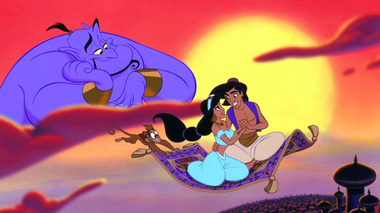 <p>Aladdin is a classic <a href="https://wealthofgeeks.com/12-disney-movies-best-songs/" rel="nofollow noopener">Disney</a> film that folks of all ages can enjoy. The lovable street urchin falls in love with the beautiful princess Jasmine who's out of his league. To keep her love, he must face the evil Sultan Jafar. Aside from the beautiful story, the catchy songs make the film a masterpiece.</p>