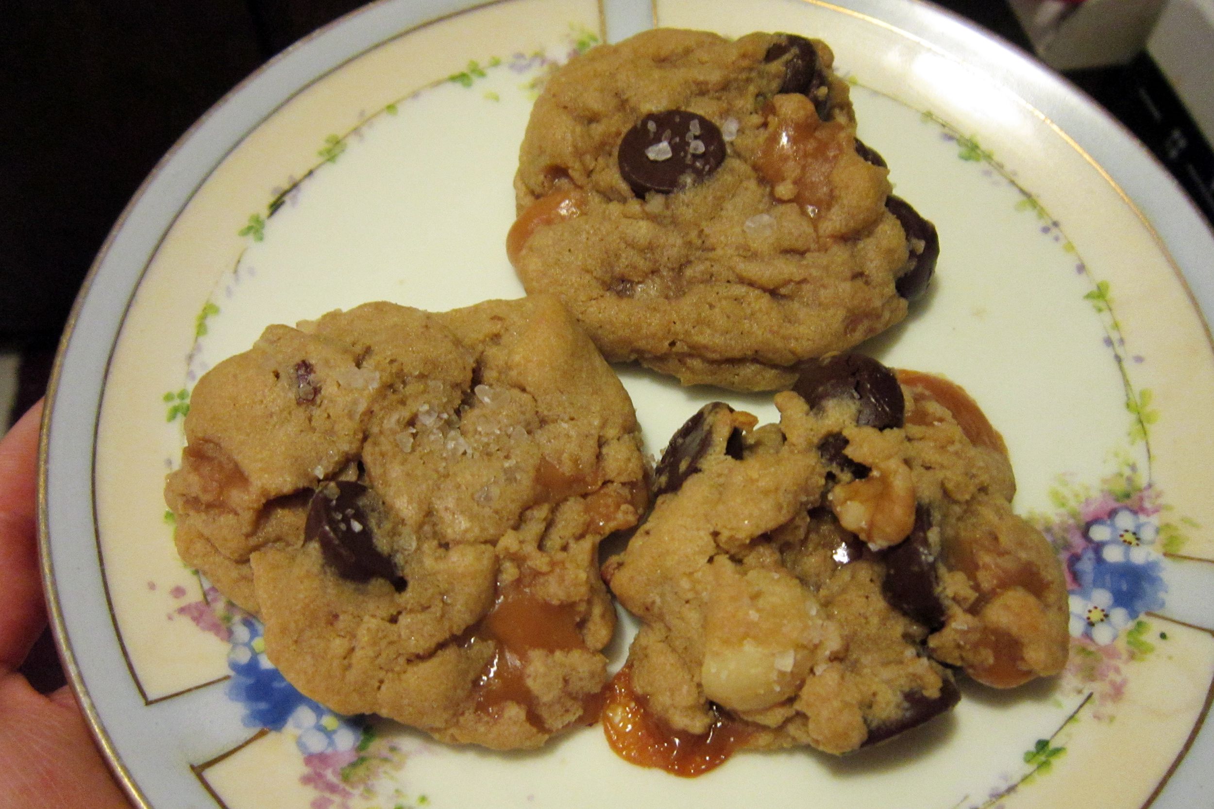 <p>Caramel lovers will rejoice at the way soft, creamy, buttery caramel enhances a tender chocolate chip cookie. The main trick is inserting a caramel candy inside each cookie-dough ball before baking, but there are a few other details that make this recipe diverge from conventional chocolate chip cookie making. </p><p><b>Recipe:</b> <a href="https://chefsavvy.com/caramel-stuffed-chocolate-chip-cookies/">Chef Savvy</a></p>