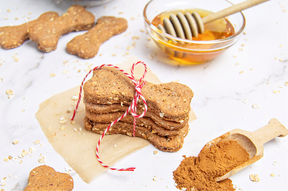 Homemade Cinnamon Oatmeal Dog Treats Recipe