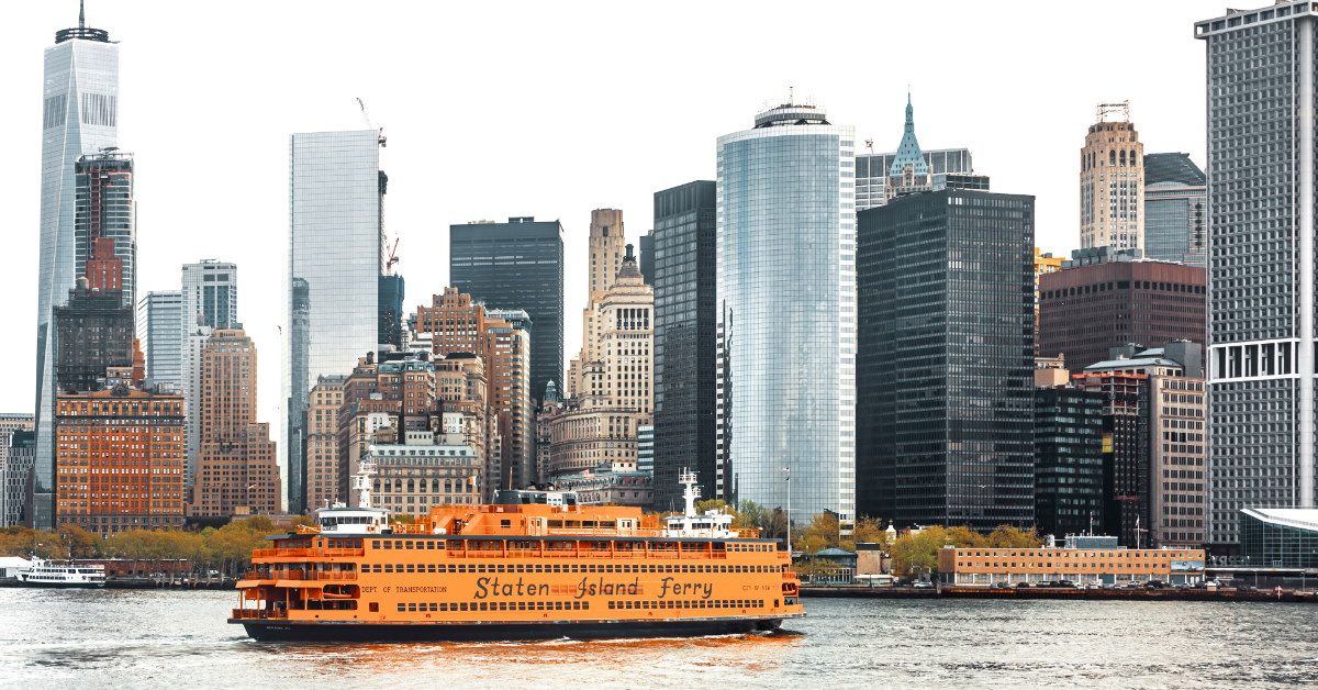 <p> Bright orange and massive, the Staten Island Ferry is certainly not the prettiest ferry you’ll ever see — but it’s free. Plus, the ferry provides some incredible views of the Manhattan skyline, the Statue of Liberty, and more.  </p> <p> Visitors can hop aboard the ferry in lower Manhattan and ride it for about 25 minutes to Staten Island. Grab a beer on board while you’re at it.  </p> <p>  <p><a href="https://financebuzz.com/southwest-booking-secrets-55mp?utm_source=msn&utm_medium=feed&synd_slide=4&synd_postid=11551&synd_backlink_title=7+Nearly+Secret+Things+to+Do+If+You+Fly+Southwest&synd_backlink_position=6&synd_slug=southwest-booking-secrets-55mp">7 Nearly Secret Things to Do If You Fly Southwest</a></p>  </p>
