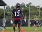 Houston Texans WR Tank Dell at rookie minicamp. (Photo by Brian Barefield/Texans Wire)