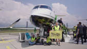 100 climate activists highjack private jet expo in Geneva