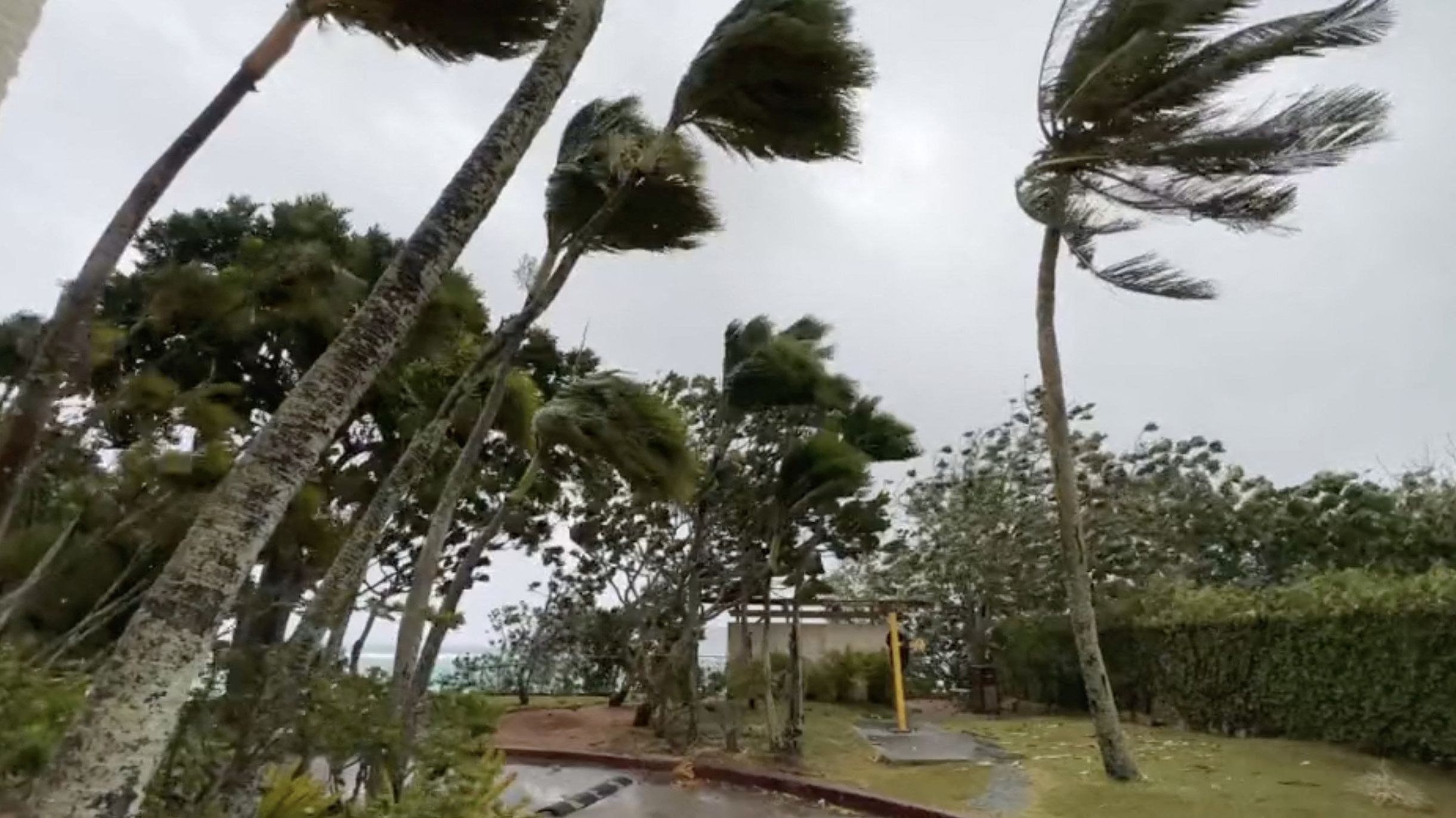typhoon mawar on course for us territory guam as residents head for shelter