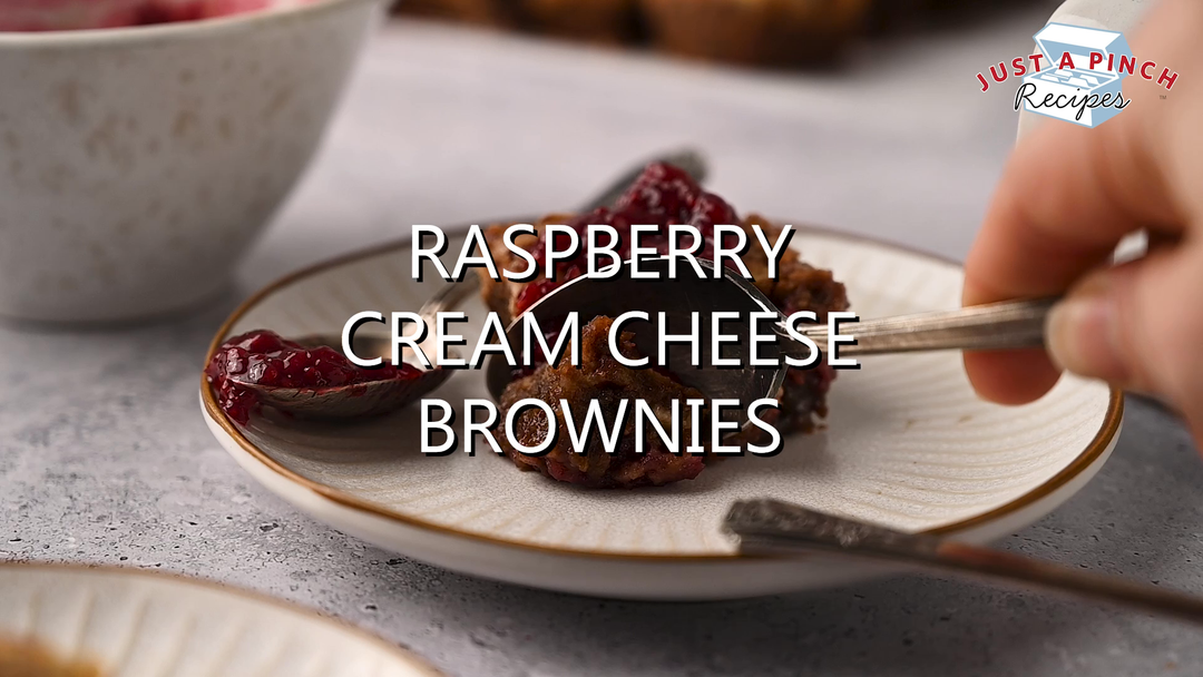 Raspberry cream cheese brownies