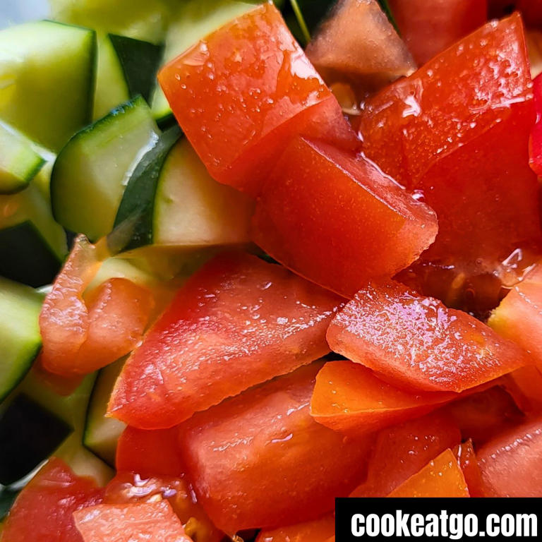 Italian Tomato & Cucumber Salad Recipe