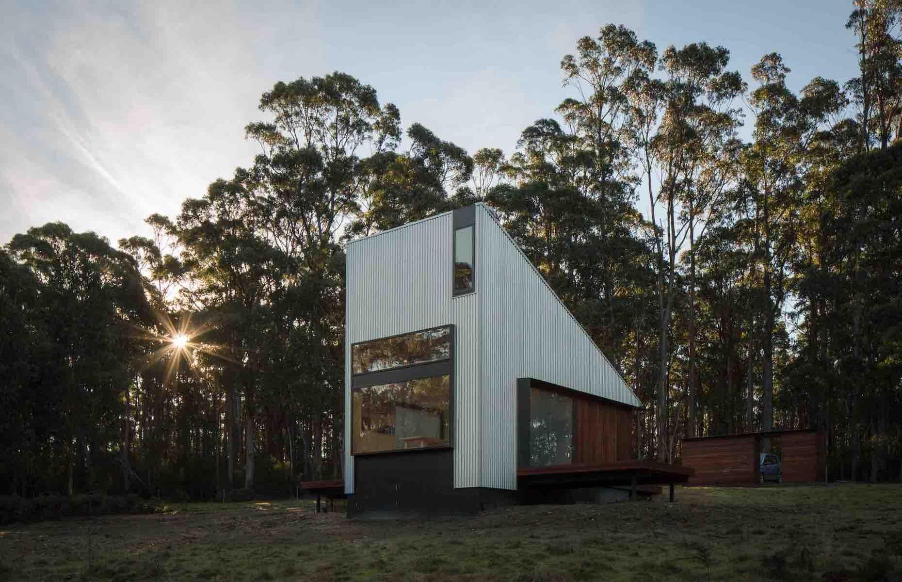 <p>Peace and solitude are what a stay in <a href="https://www.airbnb.com.au/rooms/20942329">this minimalist little Airbnb cabin</a> secreted in a little forest clearing on Tasmania’s Bruny Island is all about. All clean lines, open spaces and light-colored timber, the architecturally designed cabin was inspired by traditional Japanese houses. It’s pleasingly cozy inside, with a log-burning stove and sheepskin rugs set by the windows. Outside, the large deck has a sunken bath and there's a swing for gliding serenely through the trees. With zero light pollution, the aurora australis (or Southern Lights) may even make an appearance at night. </p>