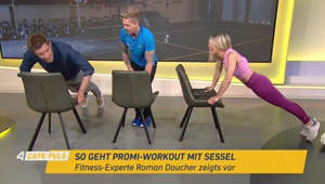 So geht Promi-Workout mit Sessel