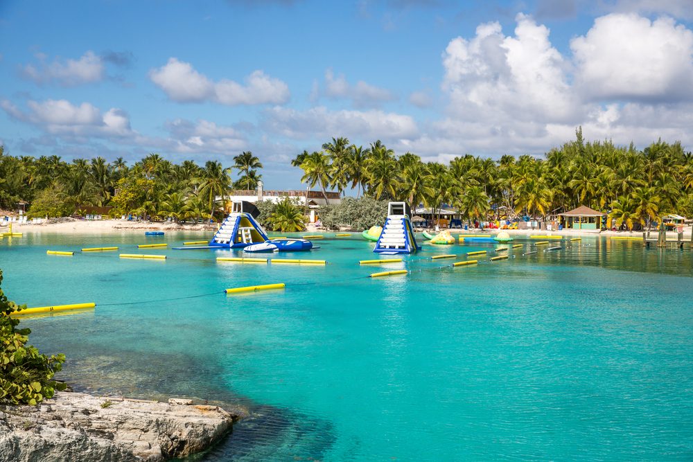 <p><strong>Location:</strong> Salt Cay</p> <p>Located a few miles from Nassau, <a href="https://www.tripadvisor.com/Attraction_Review-g147416-d149861-Reviews-Blue_Lagoon_Island-Nassau_New_Providence_Island_Bahamas.html" rel="noopener noreferrer">Blue Lagoon</a> is a private island that offers a remote vibe where nature reigns supreme. Relax on the beach, dip in the clear blue ocean, then jump into the water to swim with <a href="https://www.rd.com/list/best-places-see-dolphins/" rel="noopener noreferrer">dolphins</a>, frolic with sea lions and stingrays and even see nurse sharks up close in the water.</p> <p><strong>Pro tip:</strong> Don't worry if you build up an appetite exploring the island, because a lunch buffet is included in your visit.</p> <p class="listicle-page__cta-button-shop"><a class="shop-btn" href="https://www.tripadvisor.com/Attraction_Review-g147416-d149861-Reviews-Blue_Lagoon_Island-Nassau_New_Providence_Island_Bahamas.html">Learn More</a></p>