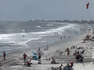 Dust Devil Whips Towels Into Air on South Carolina Beach