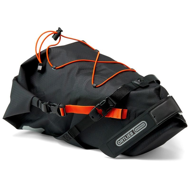 <p><strong>$131.19</strong></p><p>This seat pack is perfect for storing light but bulky items like clothes and sleeping bags. The Saddle Bag extends far enough beyond your seat to double as a fender in dirty trail or gravel conditions (with reliable waterproof polyurethane coating to keep your gear dry). </p><p>Compression straps and roll closures pack down airy gear as tightly as possible to take up just as much space as you need—no more, no less.</p><p><a class="body-btn-link" href="https://go.redirectingat.com?id=74968X1553576&url=https%3A%2F%2Fwww.rei.com%2Fproduct%2F188015%2Fortlieb-seat-pack-saddle-bag-165-liters&sref=https%3A%2F%2Fwww.bicycling.com%2Fbikes-gear%2Fg39676959%2Fbikepacking-bags%2F">16.5 Liter Saddle Bag</a></p>
