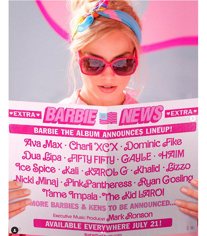 Dua Lipa, Karol G, Fifty Fifty y hasta Ryan Gosling en el soundtrack de ‘Barbie’