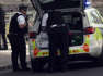 A man has been arrested after a car crashed into the gates of Downing Street on Thursday afternoon. Report by Chinnianl. Like us on Facebook at http://www.facebook.com/itn and follow us on Twitter at http://twitter.com/itn