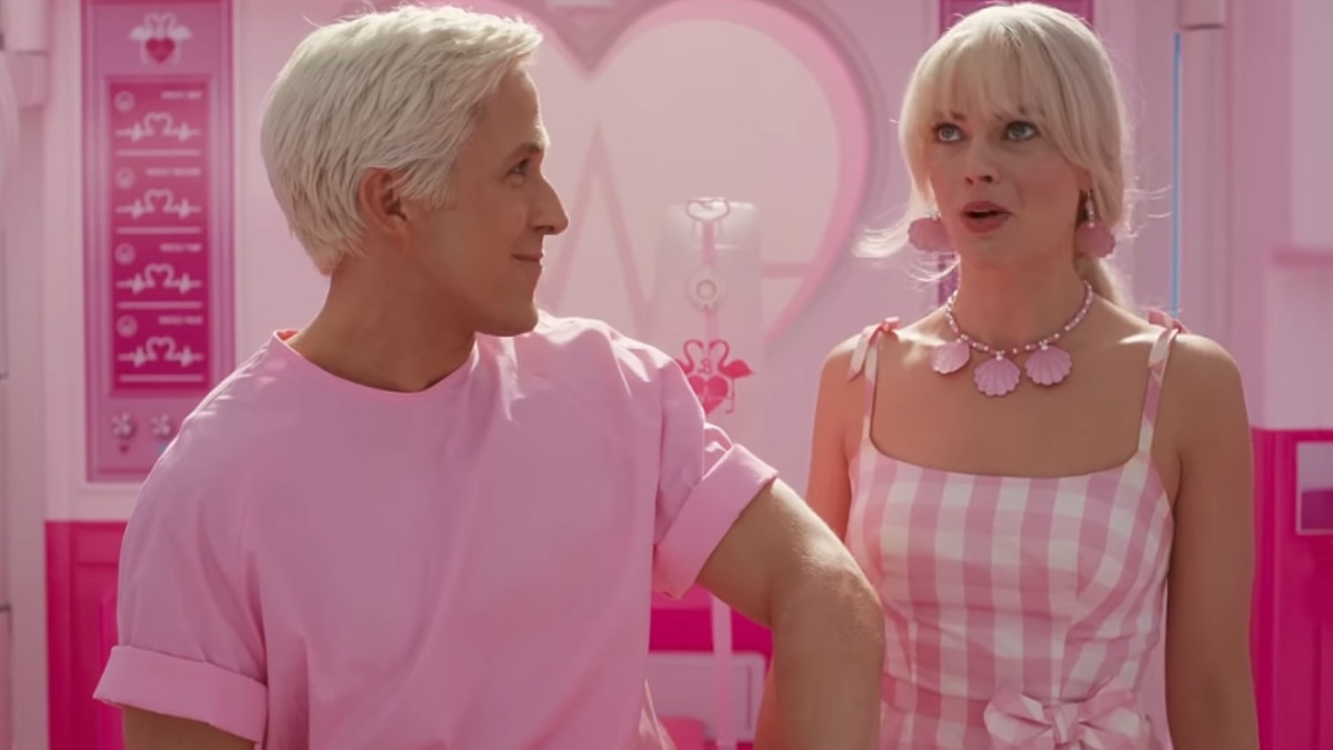 barbie new trailer out. margot robbie and ryan gosling leave barbieland to enter real world