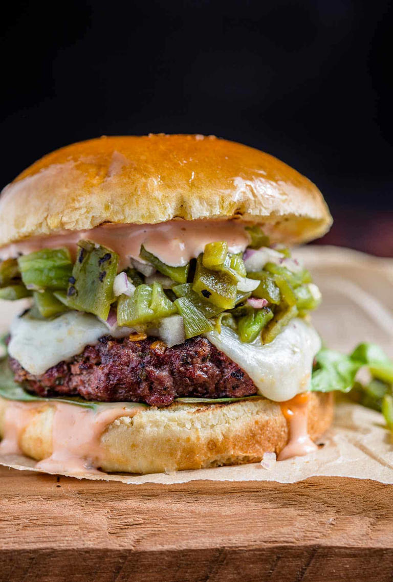 Hatch Chile Cheeseburger Recipe