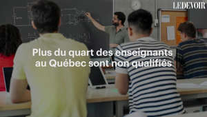 Plus du quart des enseignants au Québec sont non qualifiés