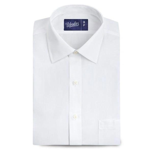 These custom chinos and comfy dress shirts from Woodies Clothing fit me ...