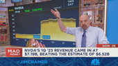 'Mad Money' host Jim Cramer breaks down why Nvidia saw huge beats in its quarterly reports and guidance and recaps the stocks record trading day as Nvidia nears the trillion-dollar valuation mark.