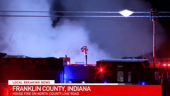 Fire reduces house to rubble in Franklin County, Indiana