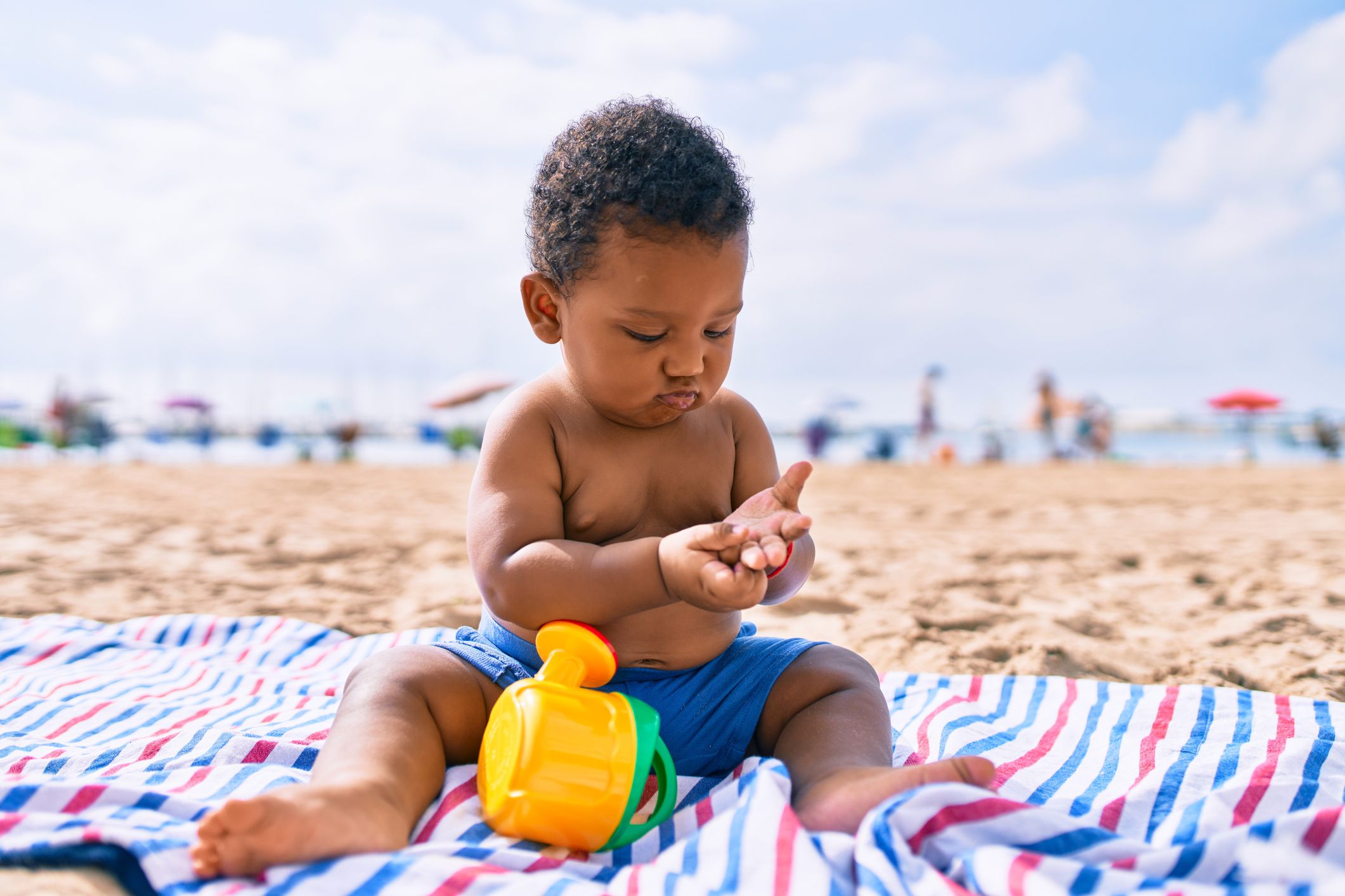<p>When traveling, think of your baby as a mini-version of you, and take all precautions (and then some) that you’d take for yourself. For <a href="https://www.sofi.com/learn/content/summer-travel-tips/">summer travel</a> in warm climates, apply mosquito repellant, use plenty of sunscreen (don’t forget to reapply!), and dress them in long-sleeved rash guards while swimming or on the beach. In new countries, avoid tap water.</p><p>Consider nap times, and where you’d like to be to help facilitate your baby falling asleep in a strange environment. Finally, be prepared to adjust your plan as you go to accommodate any fussiness and meltdowns.</p>