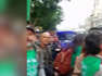 Cordón policial en la protesta de los docentes contra Ayuso