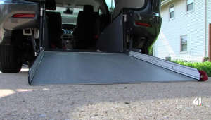 Missouri charity gives donation to Northland family to help pay for wheelchair accessible van.