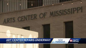 Art center repairs underway
