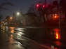 Pre-dawn rain falls over St. John's, making for a wet morning commute
