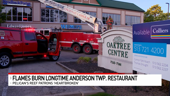 Firefighter injured while battling fire at The Pelican's Reef restaurant