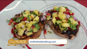 Grilled Pork Chops with Grilled Pineapple Salsa