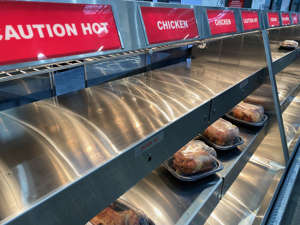 Costco shoppers have been reporting a "chemical smell" in the rotisserie chicken.