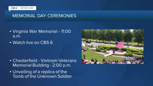 Memorial Day ceremonies across Central Virginia to honor the fallen