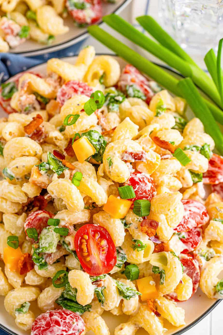 Creamy Bacon Ranch Pasta Salad