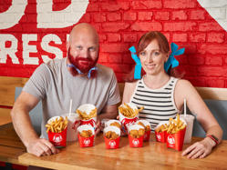 2 Wendy's superfans had red-dye makeovers to get free chicken nuggets for a year