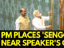 Parliament Inauguration | PM Modi Places The Sacred 'Sengol' Near The Lok Sabha Speaker's Chair
