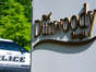 A Dunwoody police vehicle drives through the city on Saturday, May 27.