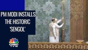 PM Narendra Modi Installs The Historic 'Sengol' In New Parliament Building | CNBCTV18